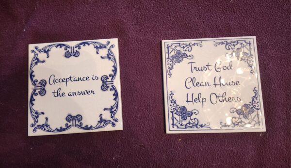 2 Dutch Delpht Ceramic Pot Rests