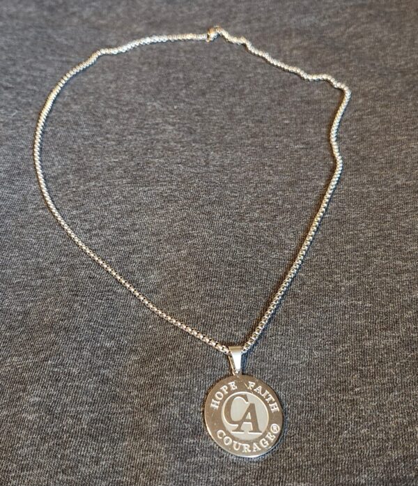 Silver Logo necklace
